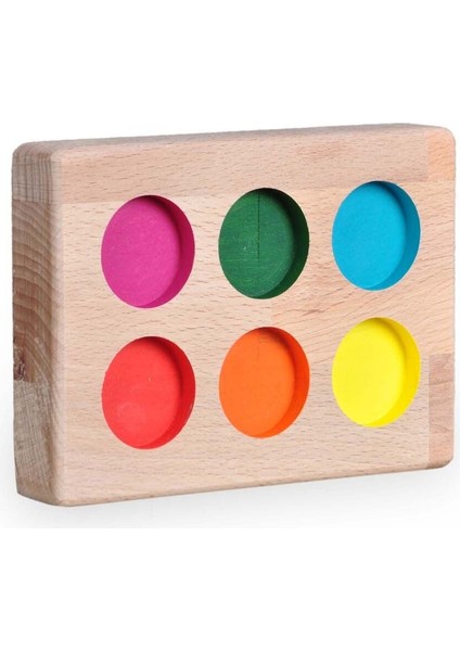 Peg Bebek Renk Eşleştirme Oyunu 6li Insan Figürleri Doğal Ahşap 14X10CM1 Adet indirimleri