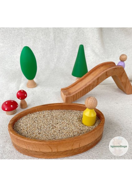 Luxurybywoodtoys Oyun Parkı 2 Organik Ahşap Oyuncak1 Adet