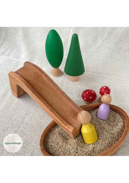 Luxurybywoodtoys Oyun Parkı 2 Organik Ahşap Oyuncak1 Adet modelleri