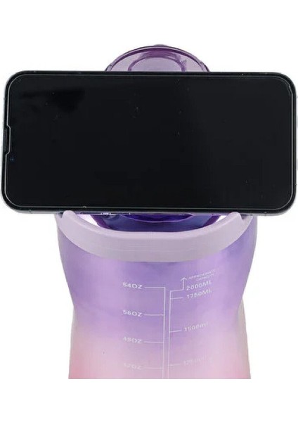motivasyon Matarası 2’li Set Uv Kaplama 2000 ml 300 Ml1 Adet