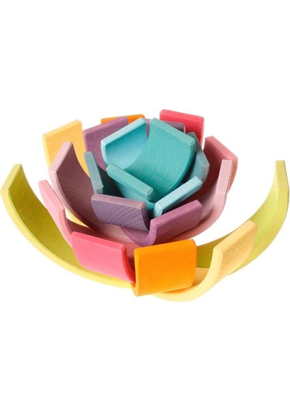 12 Parça Ahşap Waldorf Pastel Gökkuşağı Tüneli- Montessori1 Adet modelleri
