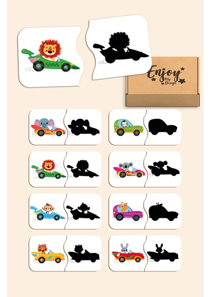 Luxuryeşleştirme Oyunu Ahşap Iki Parçalı Bebek Puzzle Okul Öncesi Puzzle Eğitici Oyuncak1 Adet