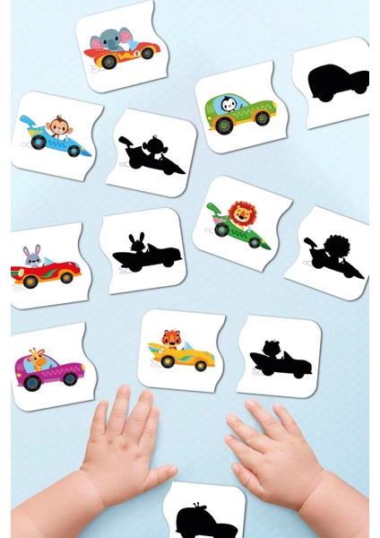 Luxuryeşleştirme Oyunu Ahşap Iki Parçalı Bebek Puzzle Okul Öncesi Puzzle Eğitici Oyuncak1 Adet