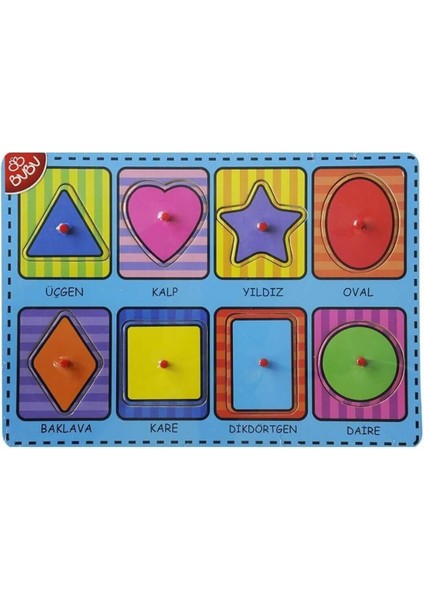 ahşap Puzzle Şekiller1 Adet