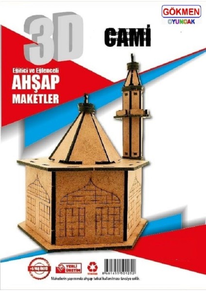 ahşap 3D Maket (3 Boyutlu Maket)1 Adet