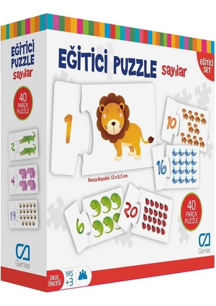 eğitici Puzzle Sayılar 40 Parça1 Adet