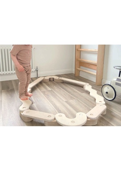 denge Kirişi, Denge Tahtası, Çocuk Aktivite Oyuncağı Wood Balance Beam1 Adet