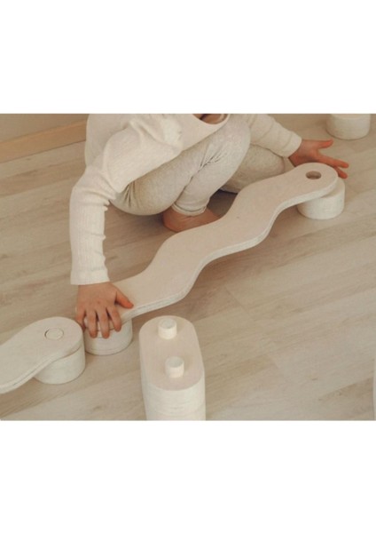 denge Kirişi, Denge Tahtası, Çocuk Aktivite Oyuncağı Wood Balance Beam1 Adet