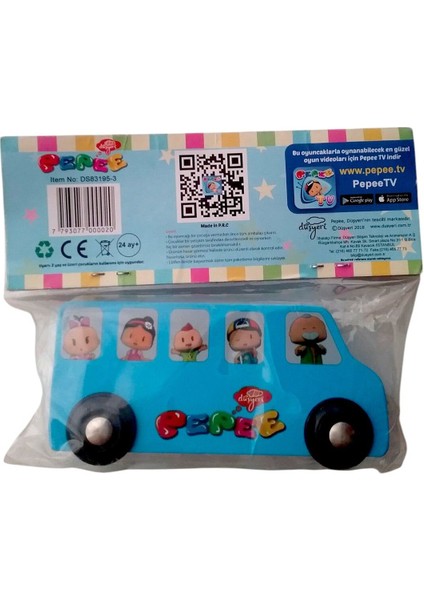 pepee Ahşap Küçük Araba Mavi ( 10 cm * 5 cm * 3 Cm)1 Adet
