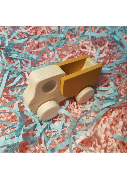 el Yapımı Ahşap Oyuncak Tekerlekli Kamyon Çevre Dostu, Eğitici,doğal Ahşap, Montessori,+3 Yaş1 Adet modelleri