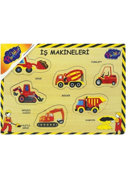 194/195-ONY Ahşap Tutmalı Iş Makinaları1 Adet