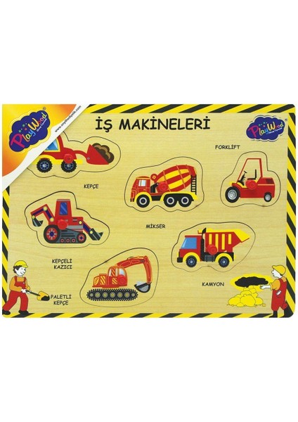 194/195-ONY Ahşap Tutmalı Iş Makinaları1 Adet