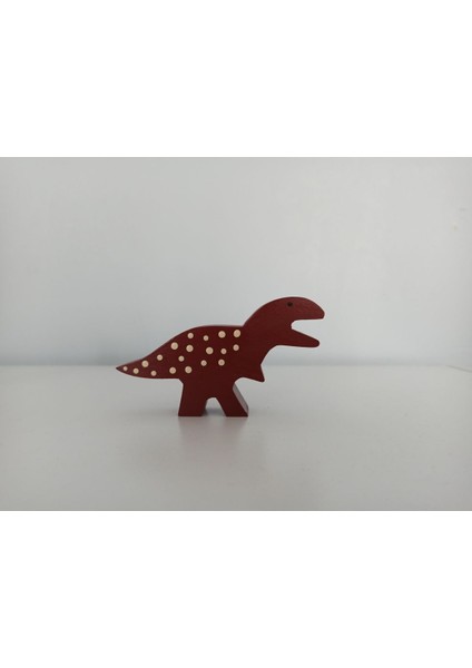 Luxuryahşap Oyuncak Dinozorlar - Bordo Dinozor1 Adet