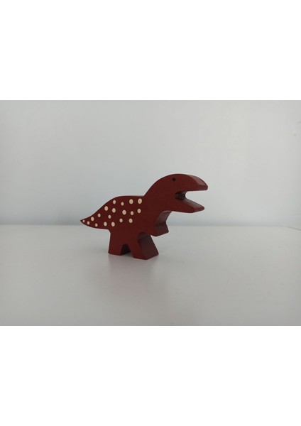 Luxuryahşap Oyuncak Dinozorlar - Bordo Dinozor1 Adet