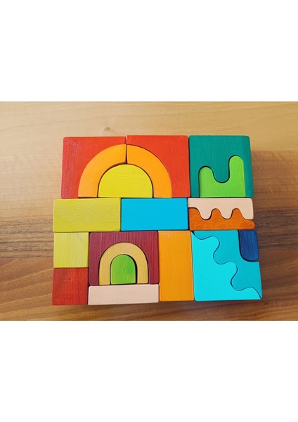ahşap Puzzle Oyun Blokları 24*20*4 Cm1 Adet