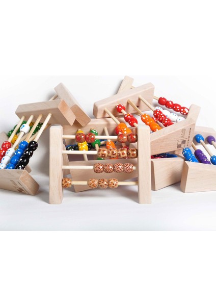 Ahşap Abaküs - Çocuklar Için Eğlenceli ve Eğitici OYUNCAK-50671 Adet