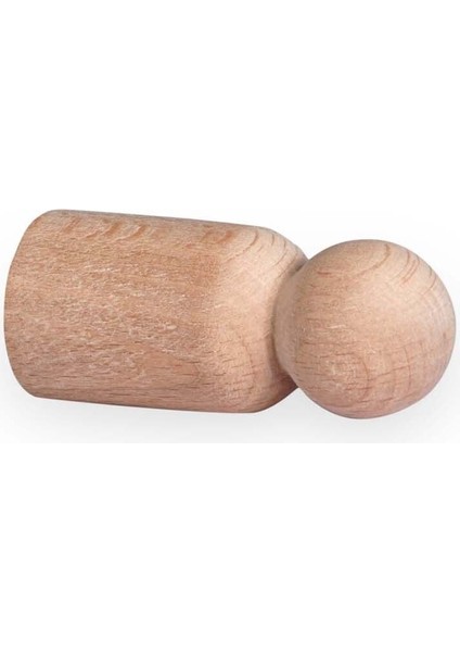 Toys Ahşap El Yapımı Peg Bebek 6'lı Boyama Seti Fırça Boya Dahil -Peg8-7,5cm1 Adet