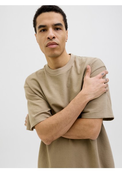 Jack Jones Jjlouı Osmos Tee Crew Neck Erkek Yeşil Tshirt 12270710-21 fiyatları