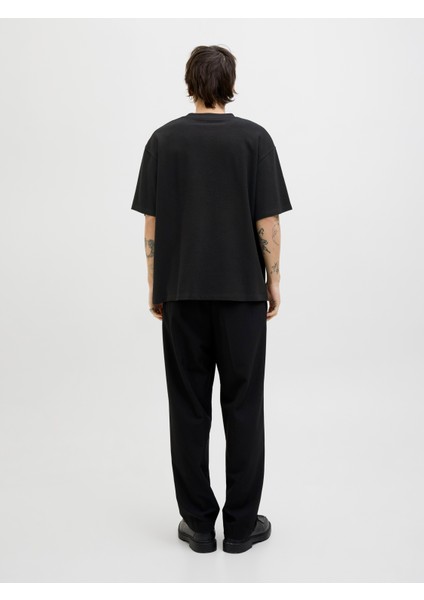 Jack Jones Jjlouı Osmos Tee Crew Neck Erkek Siyah Tshirt 12270710-02 fırsatları
