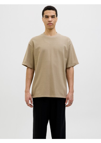 Jack Jones Jjlouı Osmos Tee Crew Neck Erkek Yeşil Tshirt 12270710-21