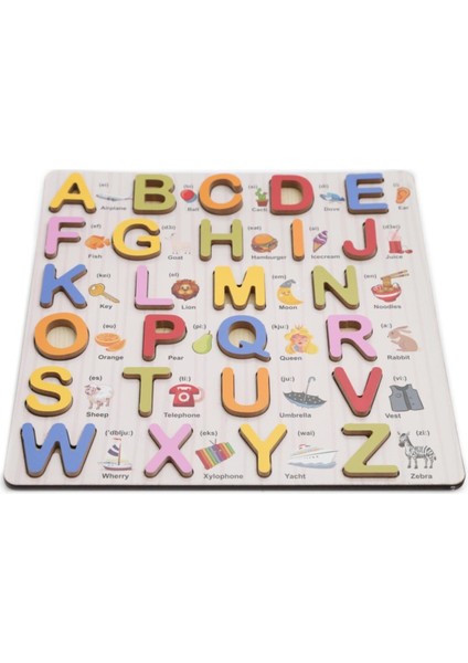 Luxuryahşap Ingilizce Harf Öğretici Puzzle1 Adet