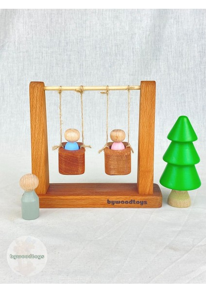 Luxurybywoodtoys Oyun Parkı Organik Ahşap Oyuncak1 Adet fiyatları