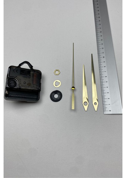 Saat Mekanizması, Akar Sessiz Duvar Saati Mekanizması, 14 mm Şaft (Set) Askılı fırsatları