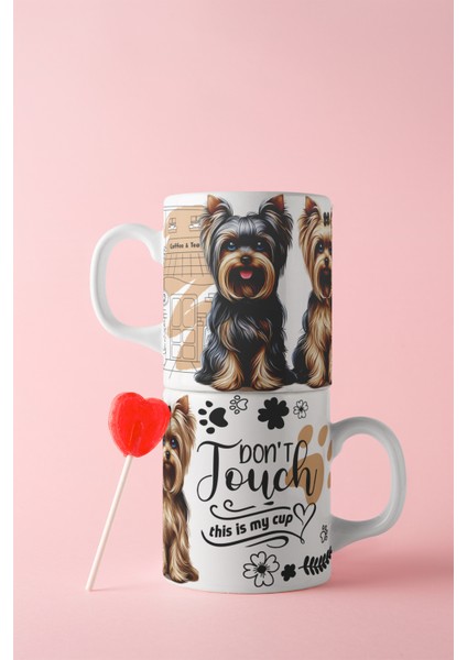 Yorkie Özel Tasarım Porselen Kupa 300 ml modelleri