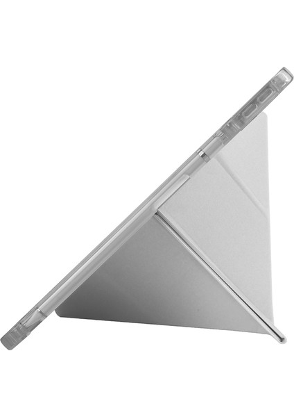 Huawei Matepad Se 11 Kılıf Yatay ve Dikey Standlı Uyku Modlu Kalemlikli Trifold Arkası Soft Silikon Smart Kılıf