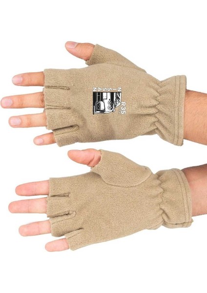 Gtr Baskılı Kışlık Kesik Polar Eldiven BLL3784