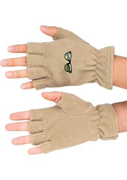 Summer Baskılı Kışlık Kesik Polar Eldiven BLL3638