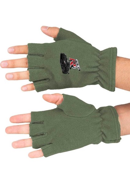 Gtr Baskılı Kışlık Kesik Polar Eldiven BLL3463