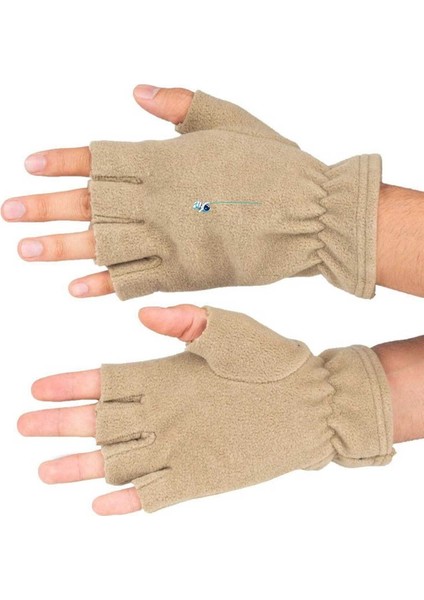 Astronot Baskılı Kışlık Kesik Polar Eldiven BLL3692
