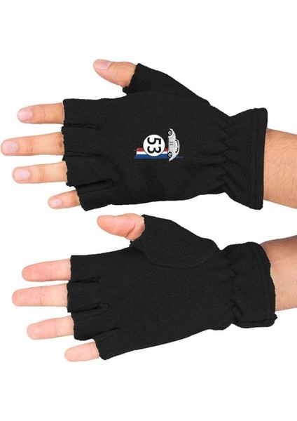 Vosvos Baskılı Kışlık Kesik Polar Eldiven BLL3586