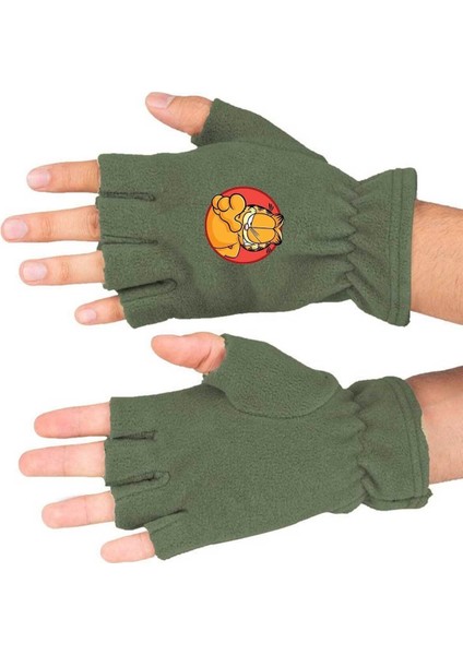 Garfield Baskılı Kışlık Kesik Polar Eldiven BLL3840