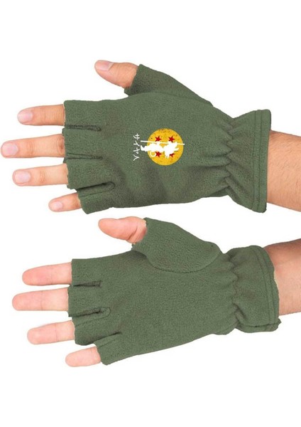 Dragon Ball Baskılı Kışlık Kesik Polar Eldiven BLL3725
