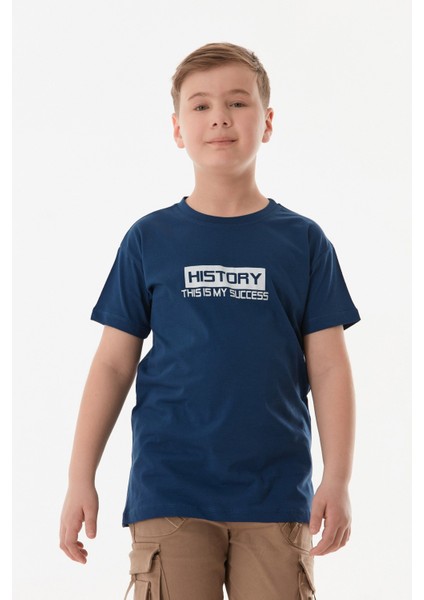 History Yazı Baskılı Erkek Çocuk Tişört indirimleri