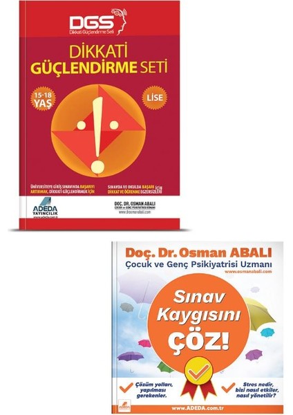 Dikkati Güçlendirme Seti Lise 15-18 Yaş ve Sınav Kaygısını Çöz!