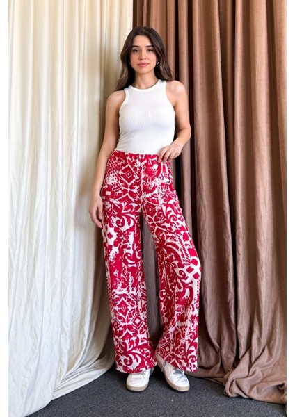 Kadın Bol Paça Pantolon 5681
