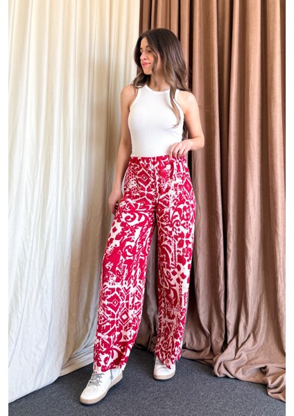 Kadın Bol Paça Pantolon 5681 indirimleri