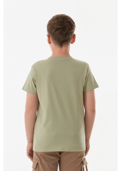 %100 Pamuk Survıval Yazı Baskılı Erkek Çocuk Tişört fırsatları