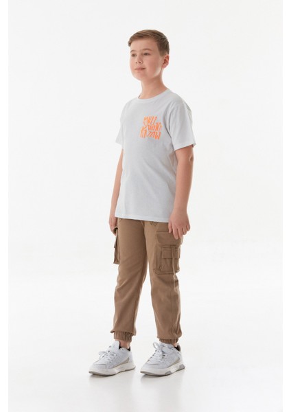 %100 Pamuk Önü ve Arkası Baskılı Erkek Çocuk Tişört fiyatları