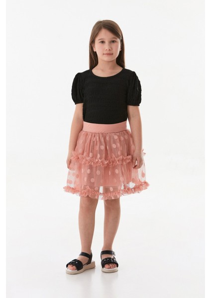 Puantiyeli 23 Nisan Kız Çocuk Tütü Etek