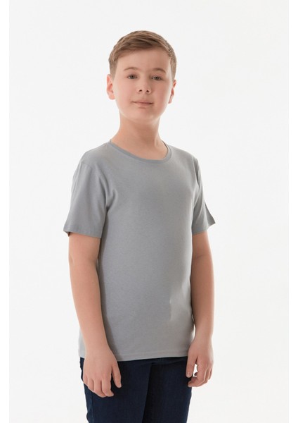 Arkası Anime Baskılı Erkek Çocuk Tişört