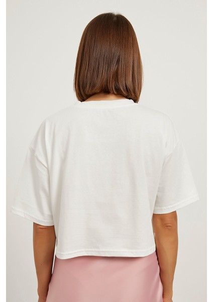 Baskılı Crop T-Shirt indirimleri