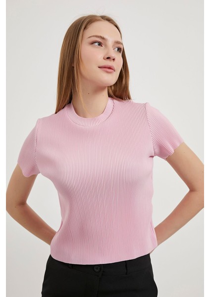 Armalıfe 0001 Piliseli Kısa Kol Kadın Bluz