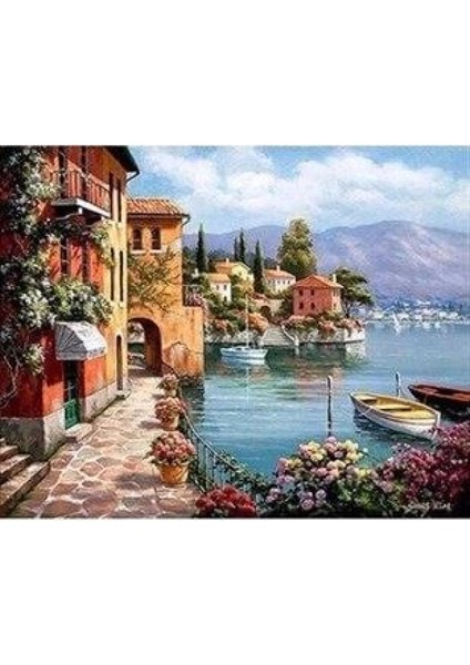 Kanvas Masal Kasabası Sayılarla Boyama Seti Rulo