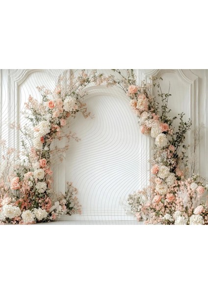 Büyüleyici Bir Arka Plan: Çiçeklerle Dolu 200X150CM Stüdyo Fonu