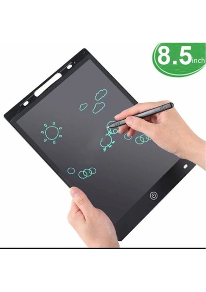 8.5 Inç LCD Digital Çocuk Yazı Çizim Tableti - Siyah modelleri