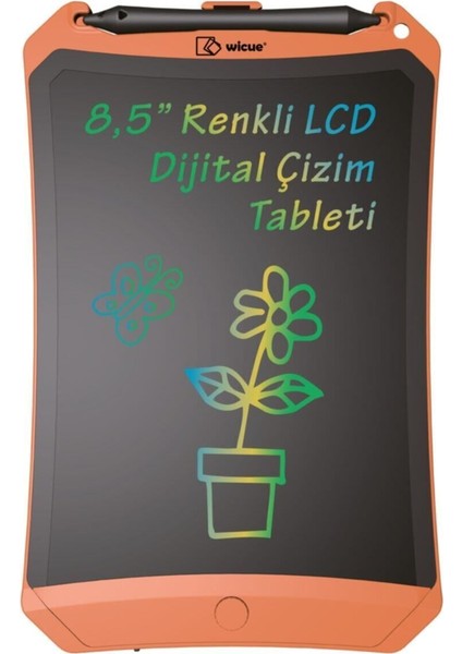 8,5'' LCD Dijital Renkli Çizim Tablet/turuncu